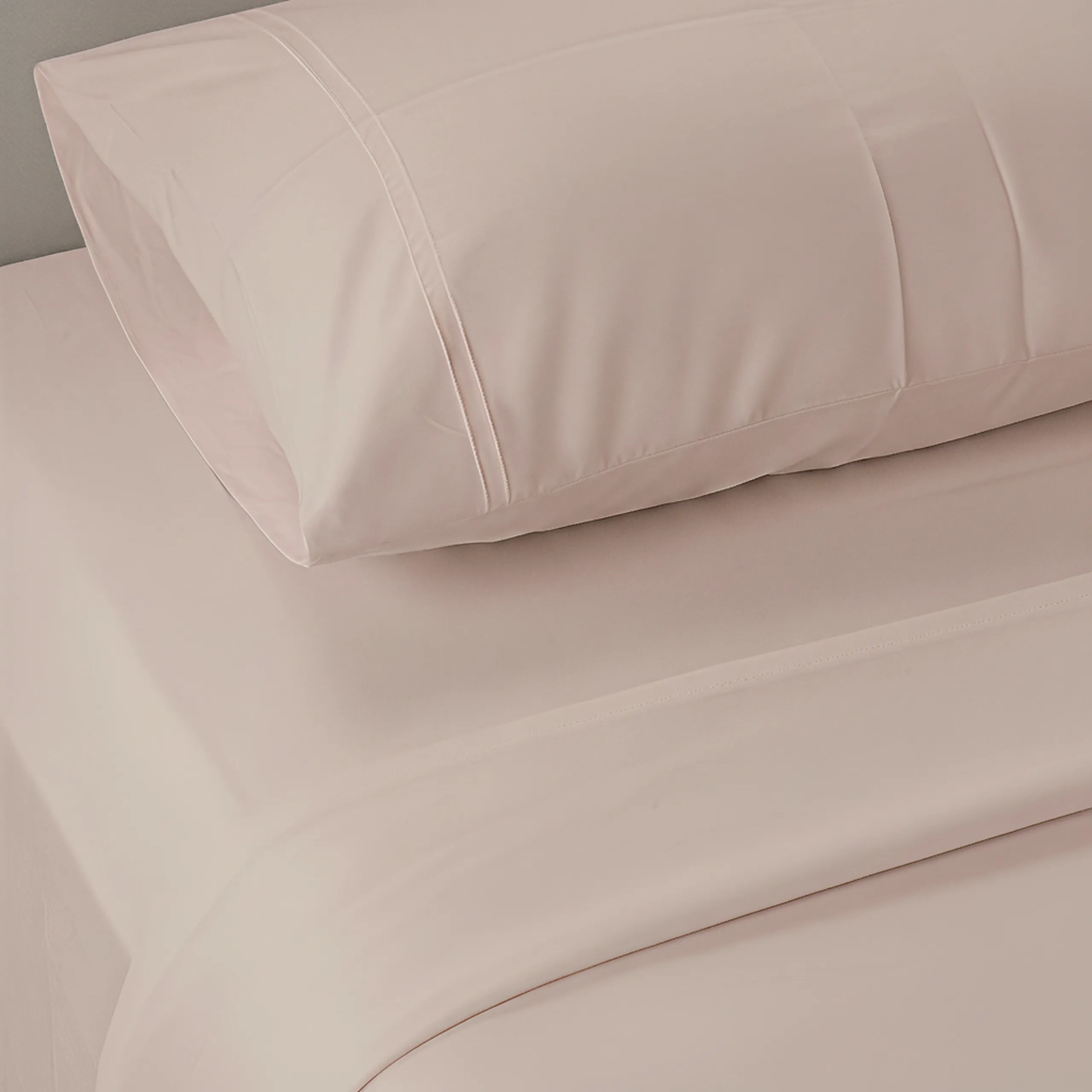 400 TC Organic Cotton Satin Bedsheet Cameo Rose