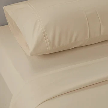 400 TC Organic Cotton Satin Bedsheet Pearl